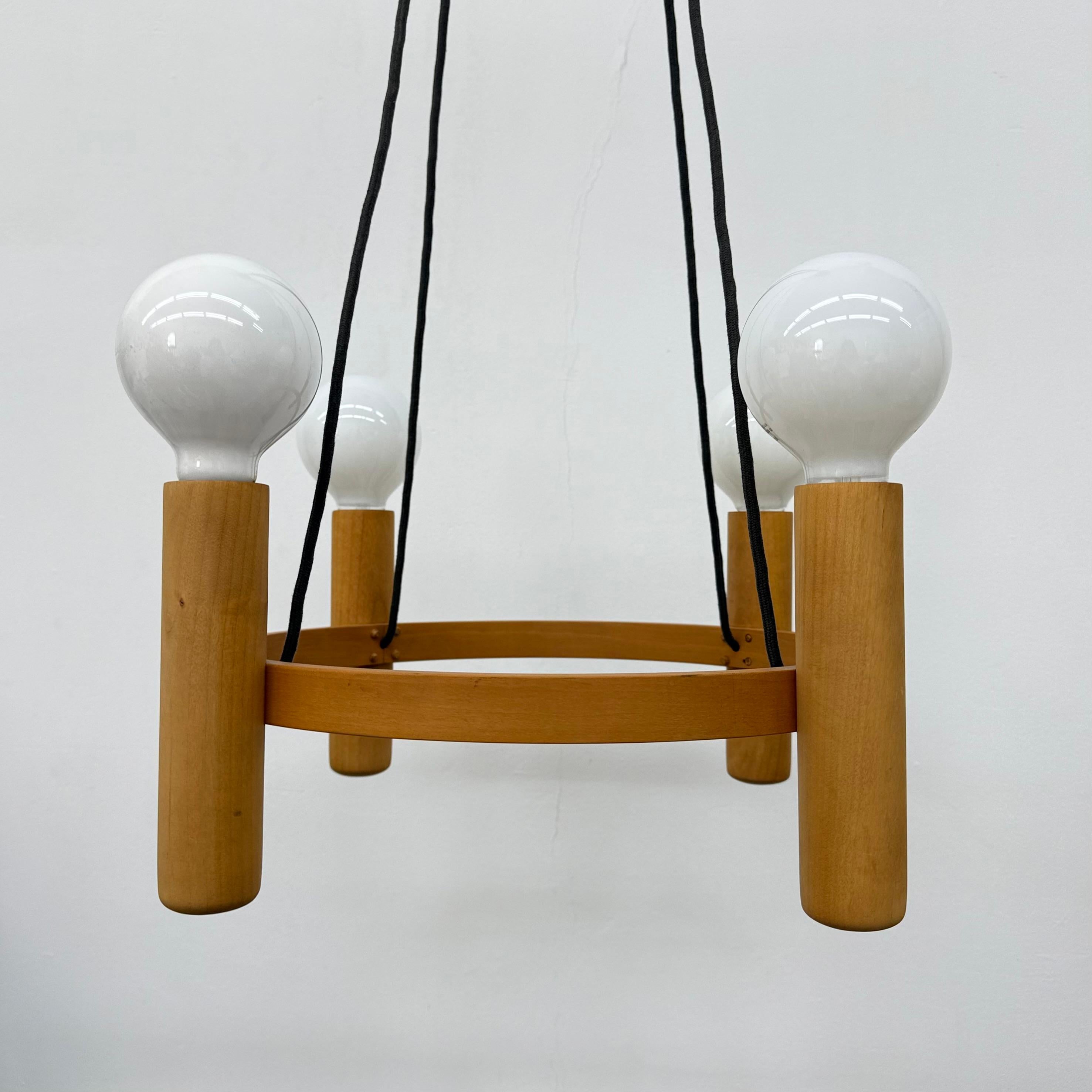 Mid-Century Modern Vintage Domus Danish design hanging lamp chandelier , 1970s For Sale