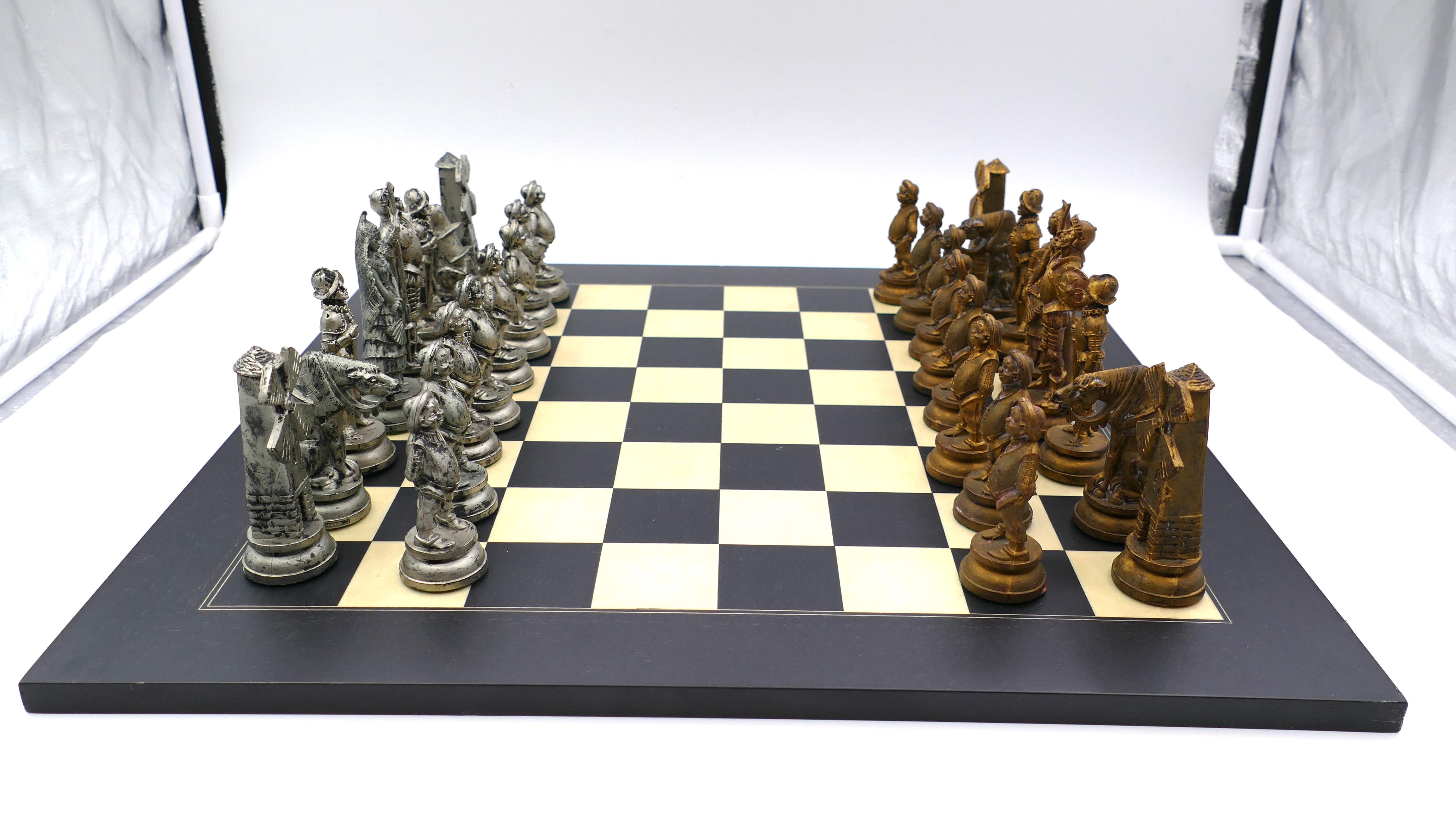 Vintage Don Quixote Chess:: Late 20th Century Bon état à Roma, IT