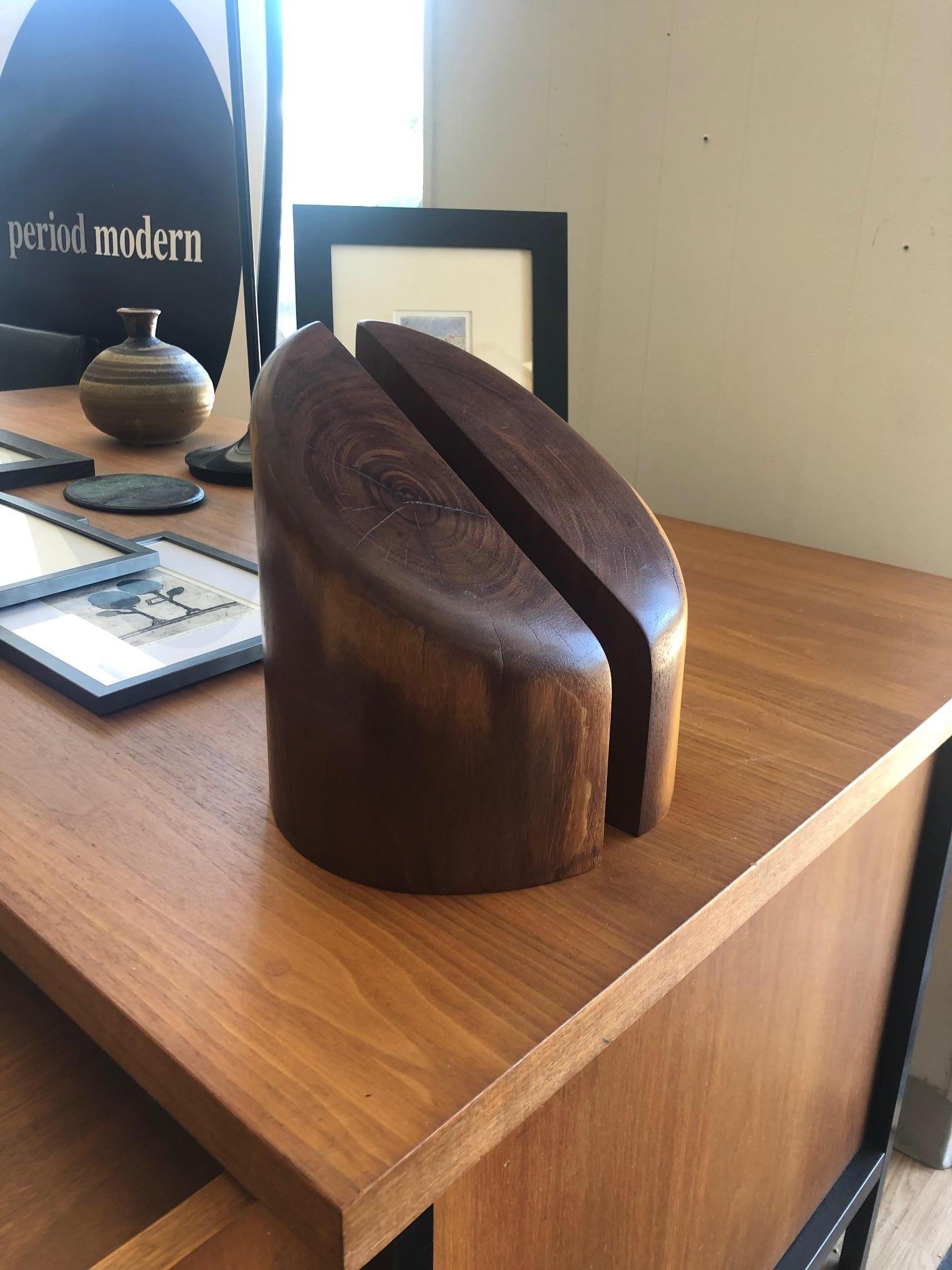 Mexican Vintage Don Shoemaker Rosewood Bookends, circa 1960s