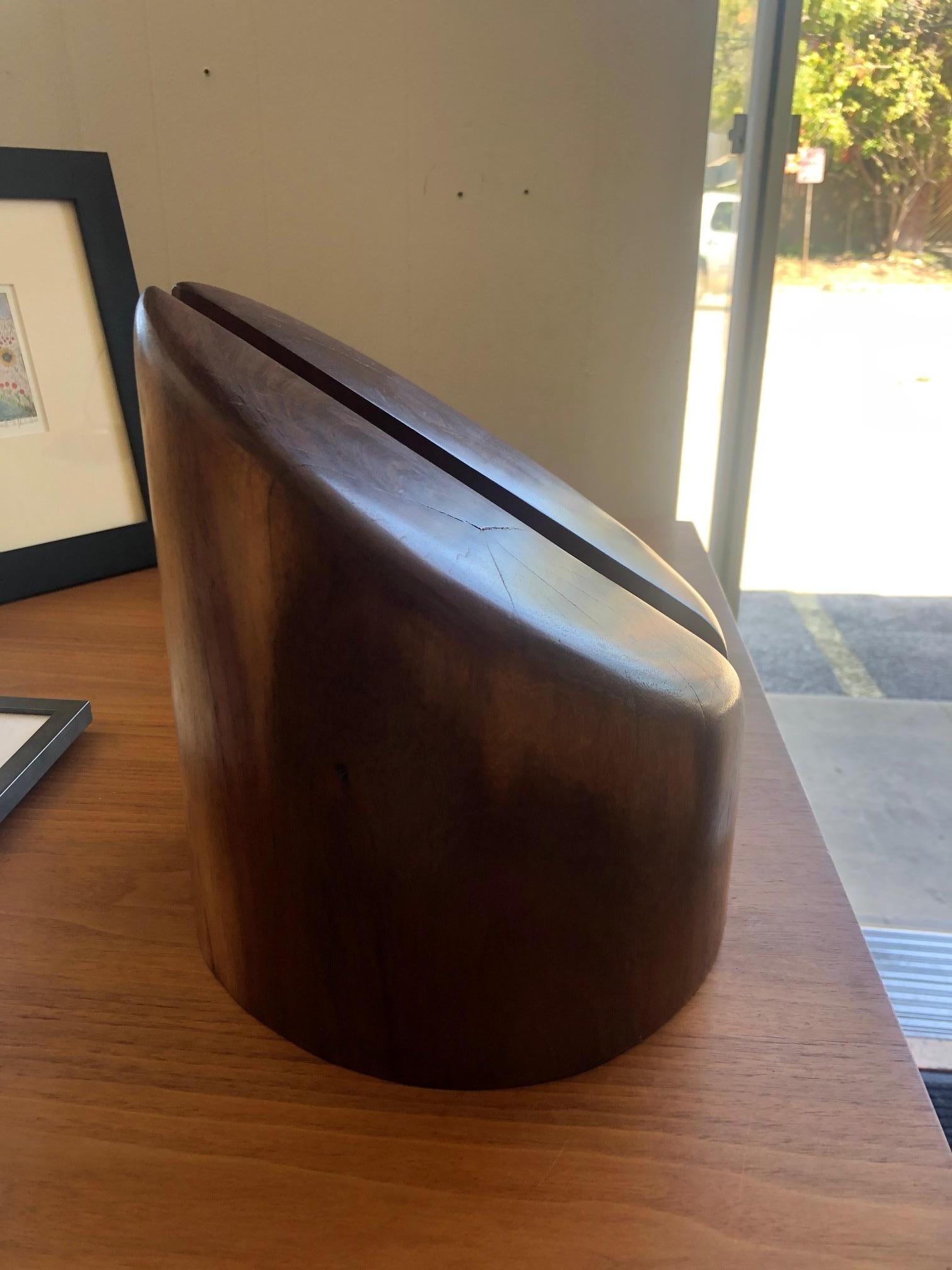 Vintage Don Shoemaker Rosewood Bookends, circa 1960s In Good Condition In San Antonio, TX