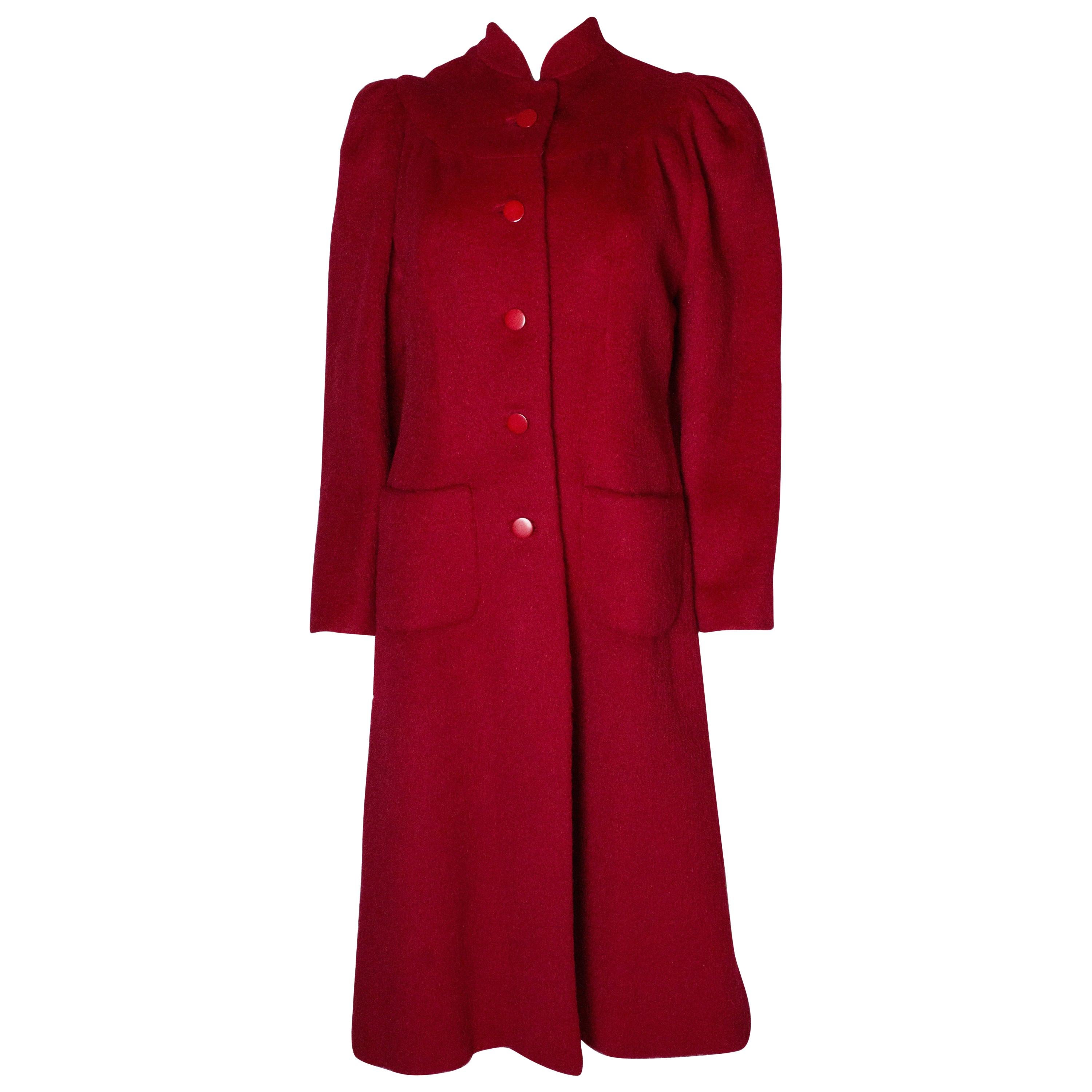 Vintage Donald Campbell Red Coat For Sale