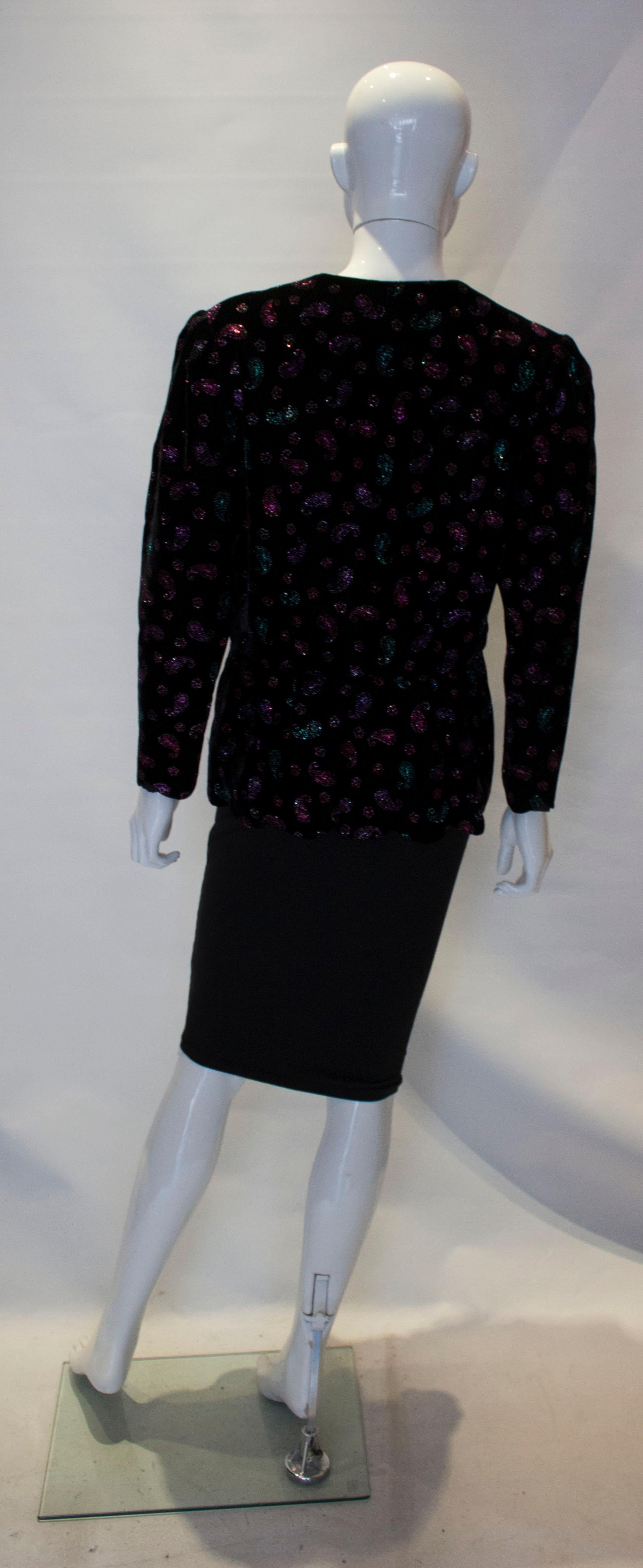 Chaqueta de terciopelo Donald Campbell vintage en venta 2