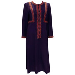 Vintage Donald Campbell Wool Crepe Dress