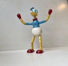 Vintage Donald Duck in Painted Beech with Articulated Limbs by Brio Sweden
