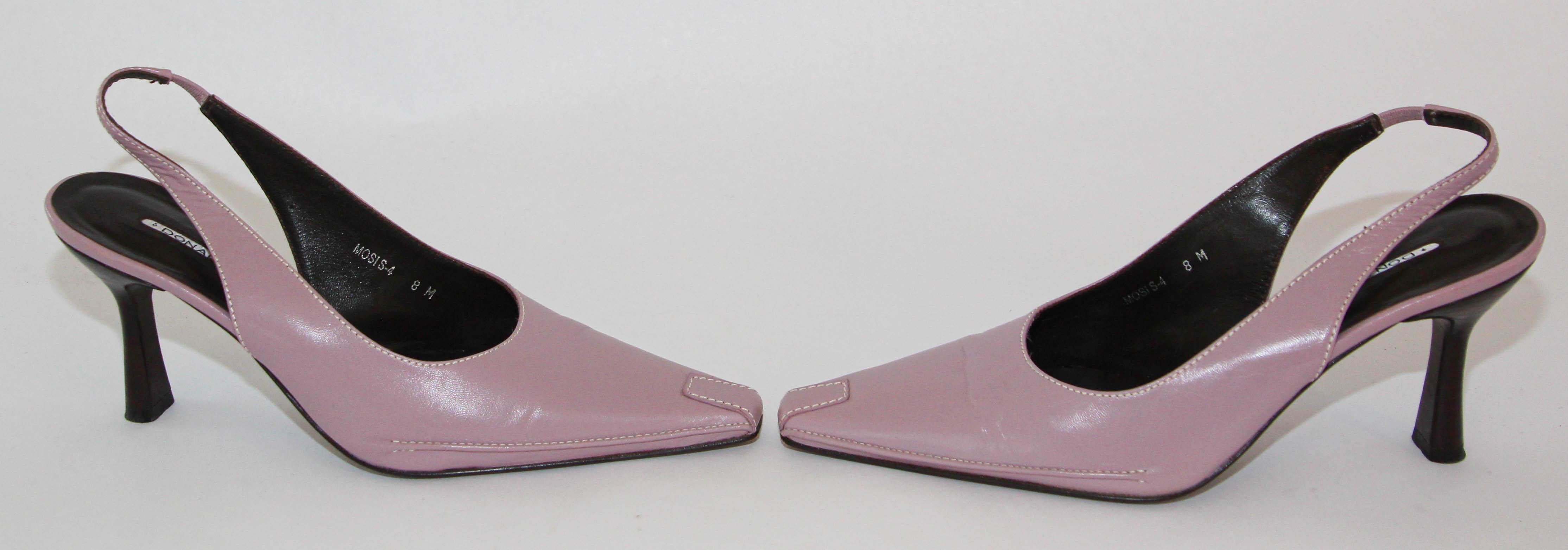 blush pink sling back shoes