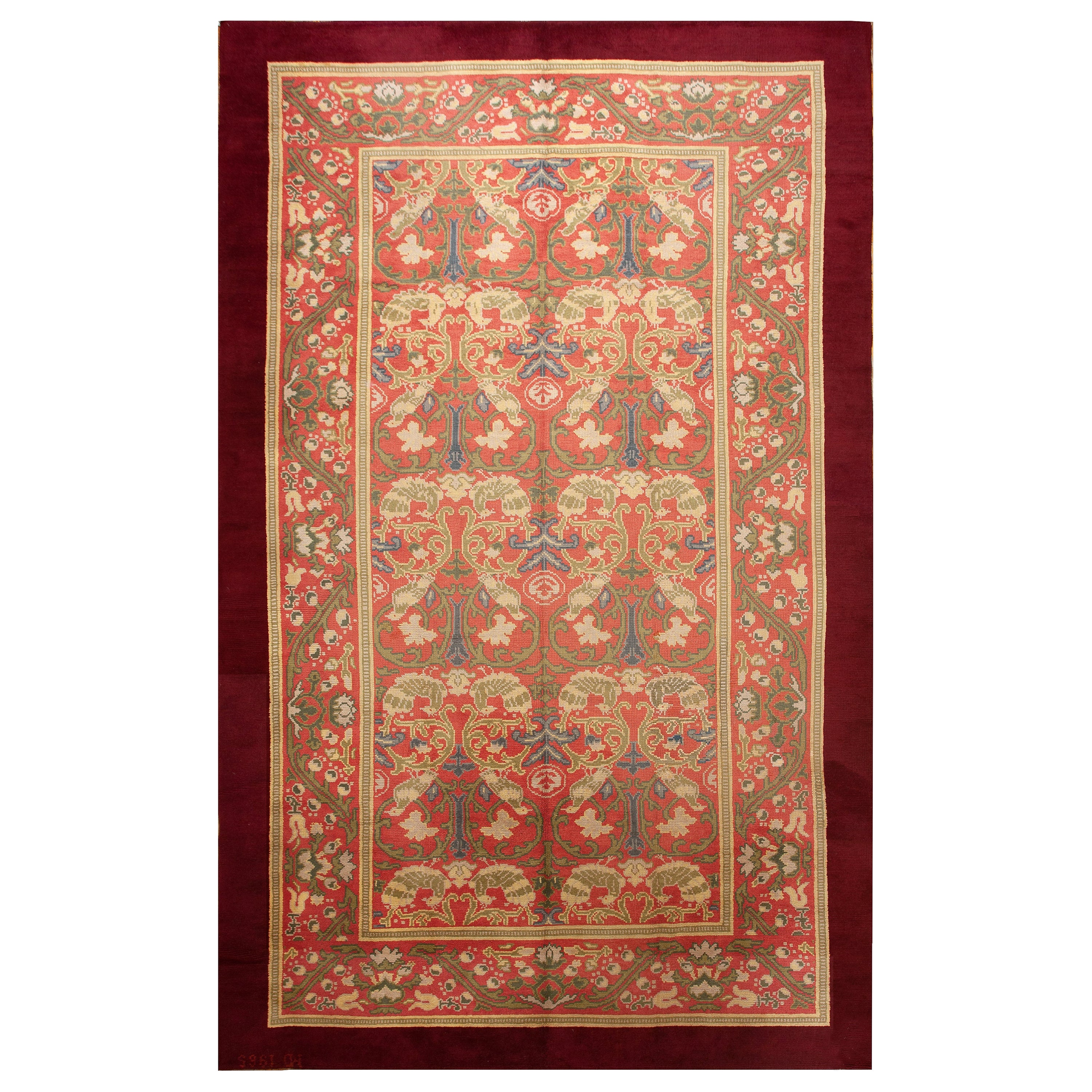 Tappeto vintage Donegal Tappeto vintage Arts & Crafts Tappeto Art Nouveau firmato 10x17 Grande