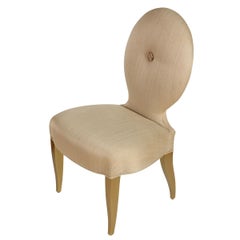 Vintage Donghia Slipper Chair With Gold Legs