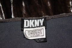 Vintage Donna Karan Silver Velvet Gown