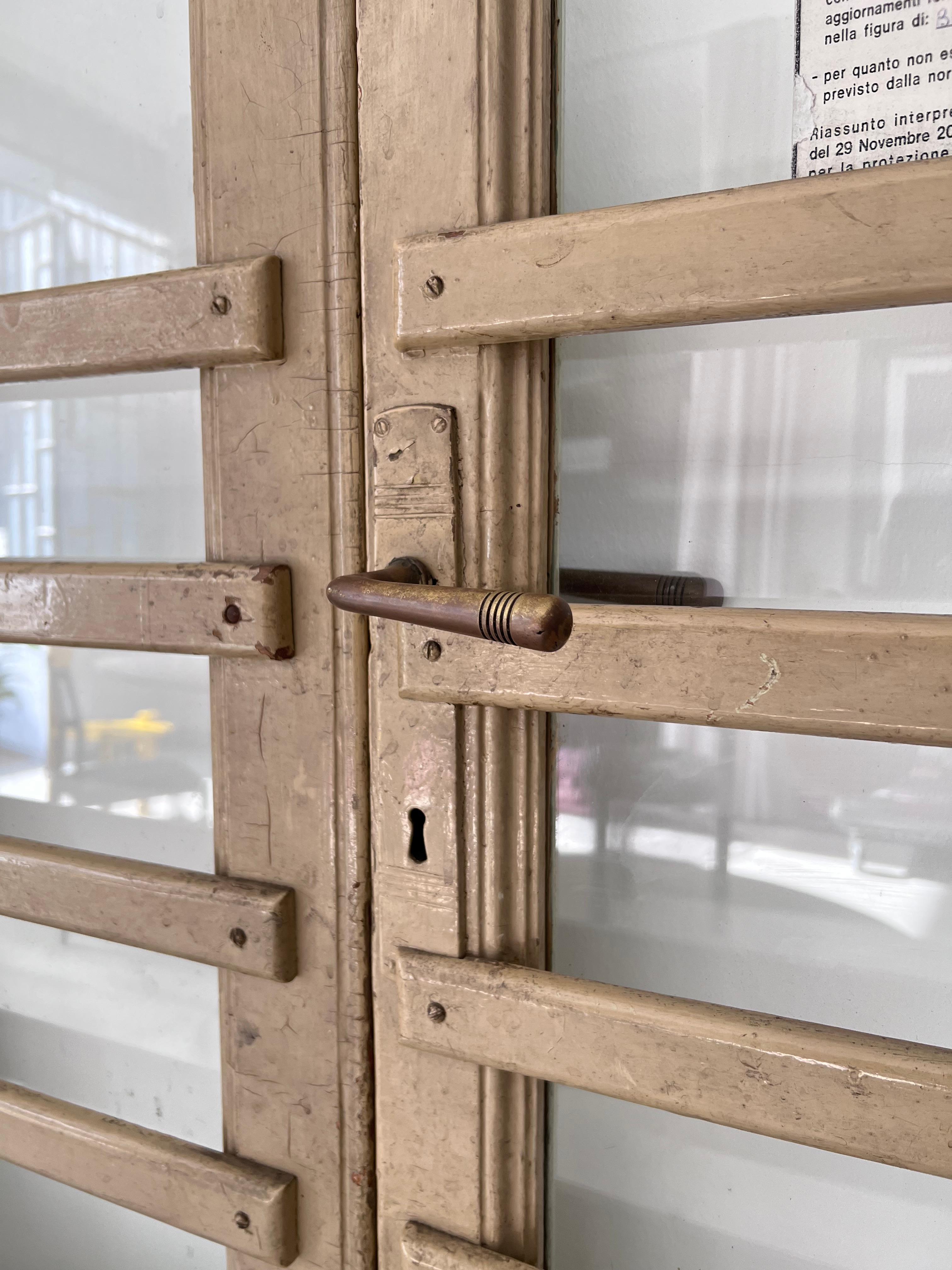 Vintage Double Door - Mid Century Modern Door - Classic Glass Door - Orignal Patina 

Saved from an old café, lovingly run by 