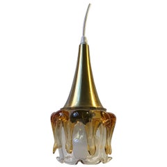 Vintage Doria Pendant Lamp in Honeydrip Glass, 1970s
