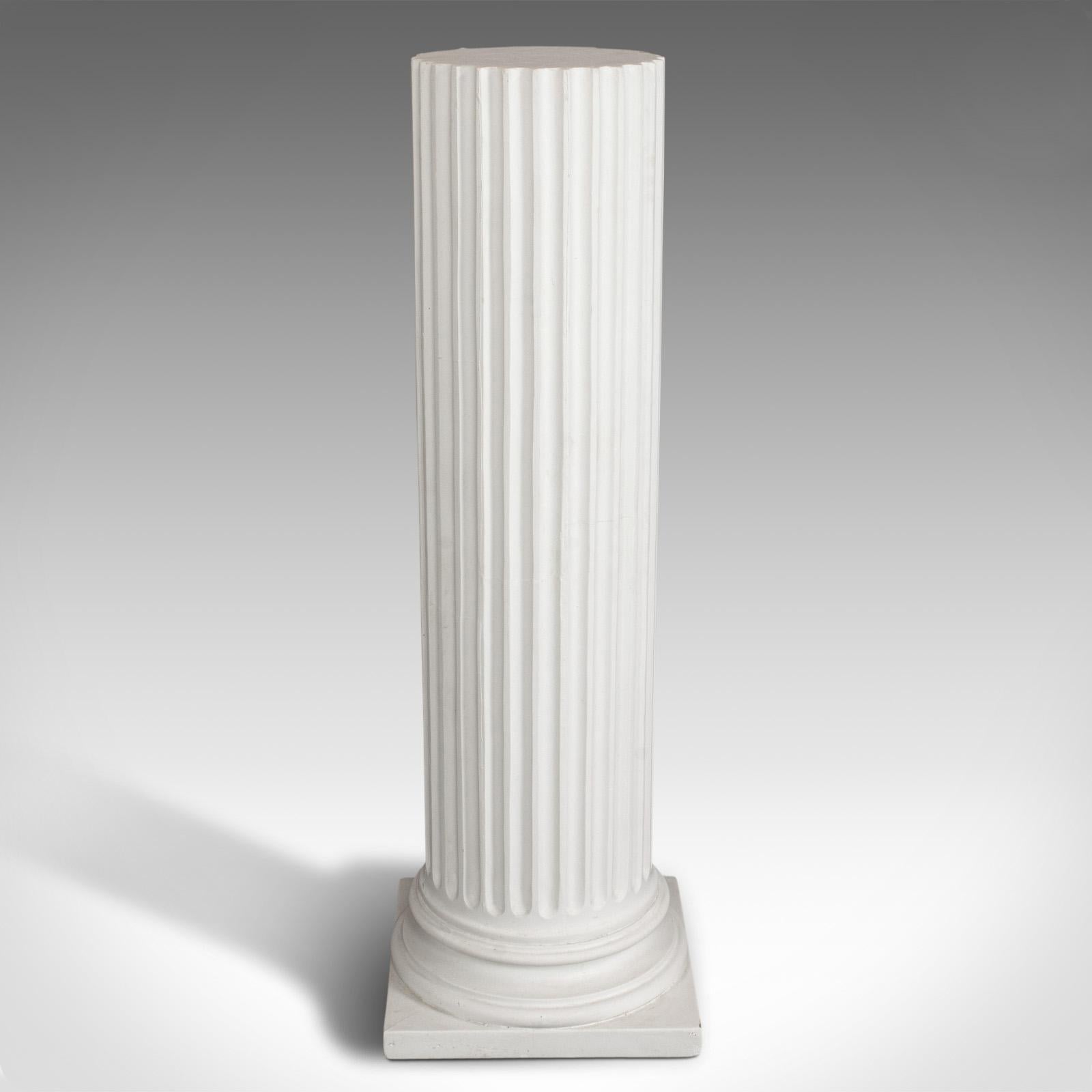 Classical Greek Vintage Doric Column, Architectural, Plaster, Classical