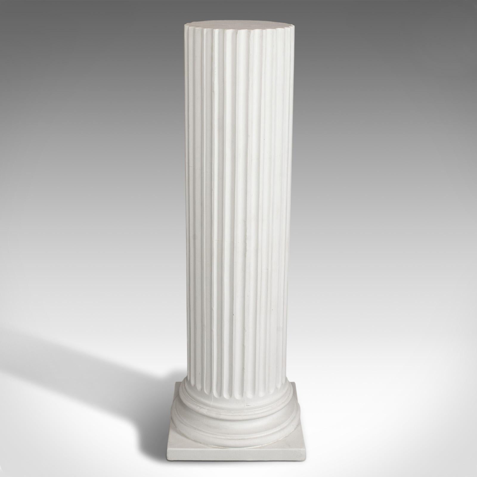 English Vintage Doric Column, Architectural, Plaster, Classical