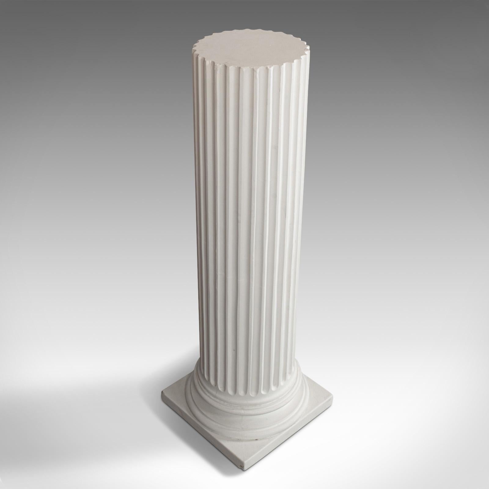 20th Century Vintage Doric Column, Architectural, Plaster, Classical