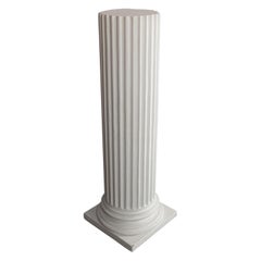 Vintage Doric Column, English, Architectural, Plaster, Display Base, Classical