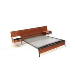 Vintage double bed by Cees Braakman for Pastoe from the Japanese Series