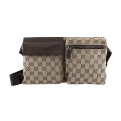 Vintage Double Belt Bag GG Canvas