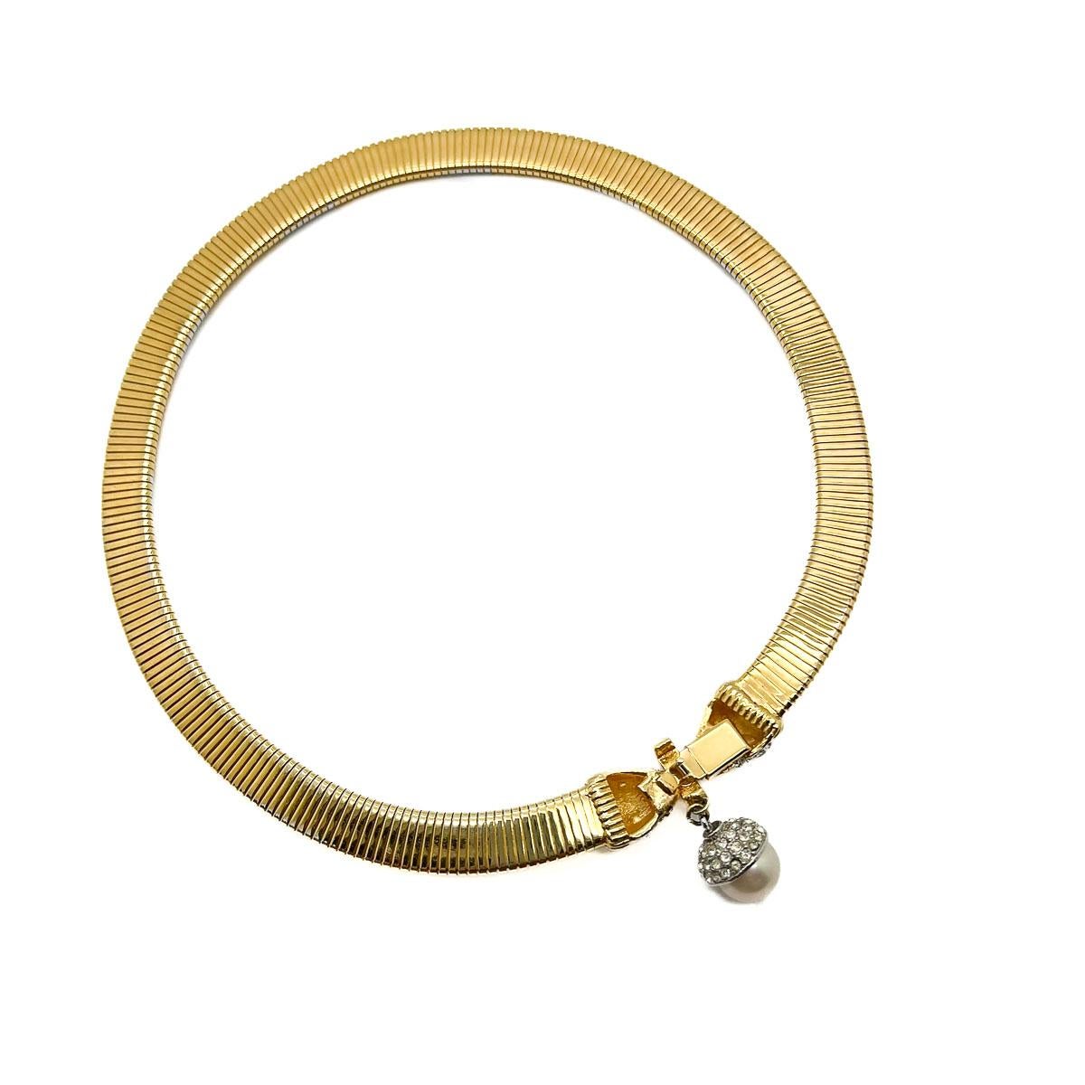 Vintage Double Big Cat Gas Pipe Collar 1980s For Sale 1