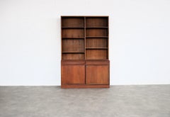 Vintage double bookcase  wall unit  1960s  Sweden