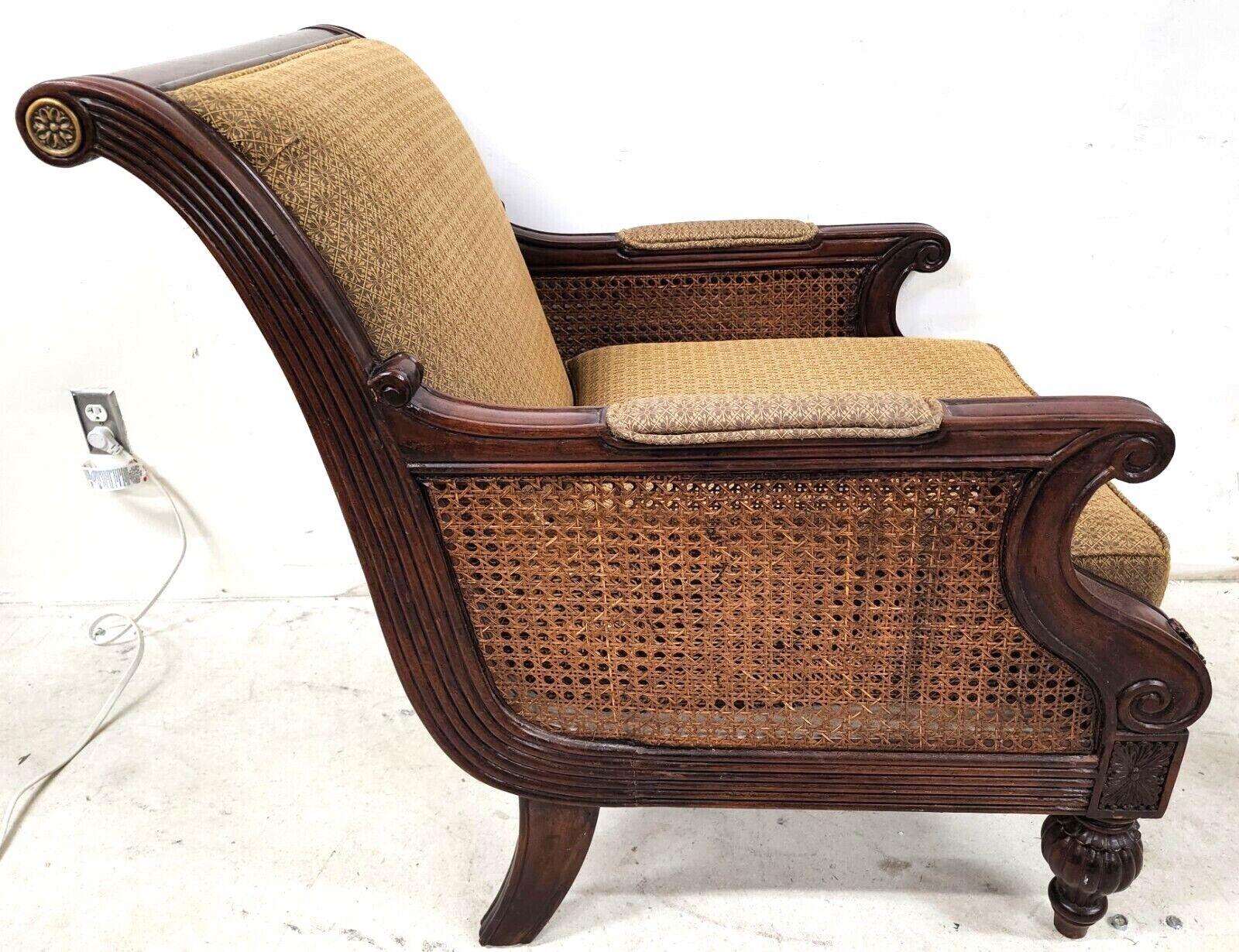 Offering One Of Our Recent Palm Beach Estate Fine Furniture Acquisitions Of A 
Vintage Double Caned Lounge Club Chair by SCHNADIG

Approximate Measurements in Inches
36