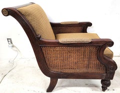 Vintage Double Caned Lounge Chair by Schnadig
