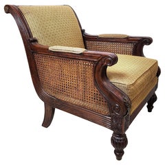 Vintage Double Caned Lounge Chair by Schnadig