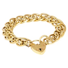 Vintage Double Chain 9 Carat Gold Curb Bracelet