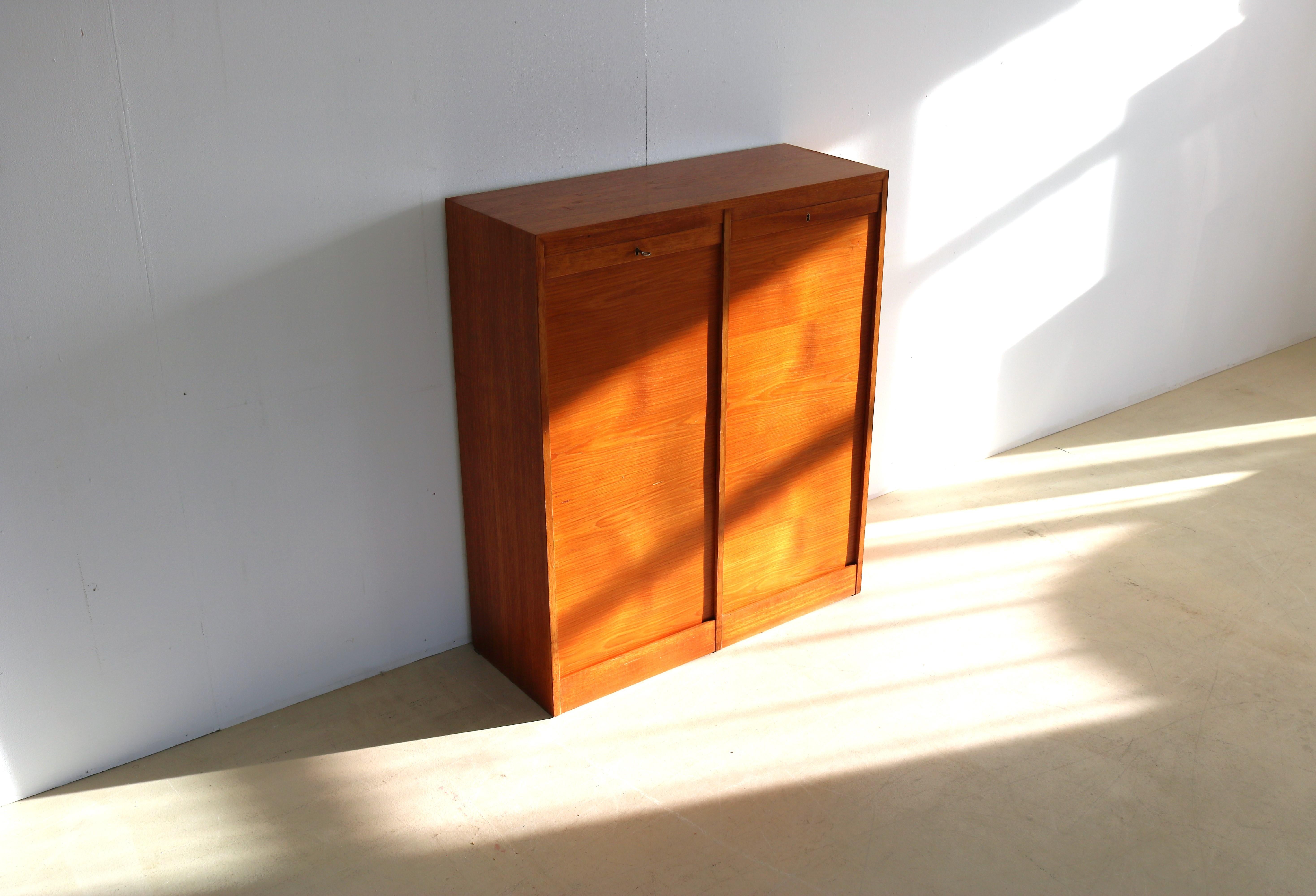 Vintage Double Filing Cabinet Cabinet Teak 60s Danish 7