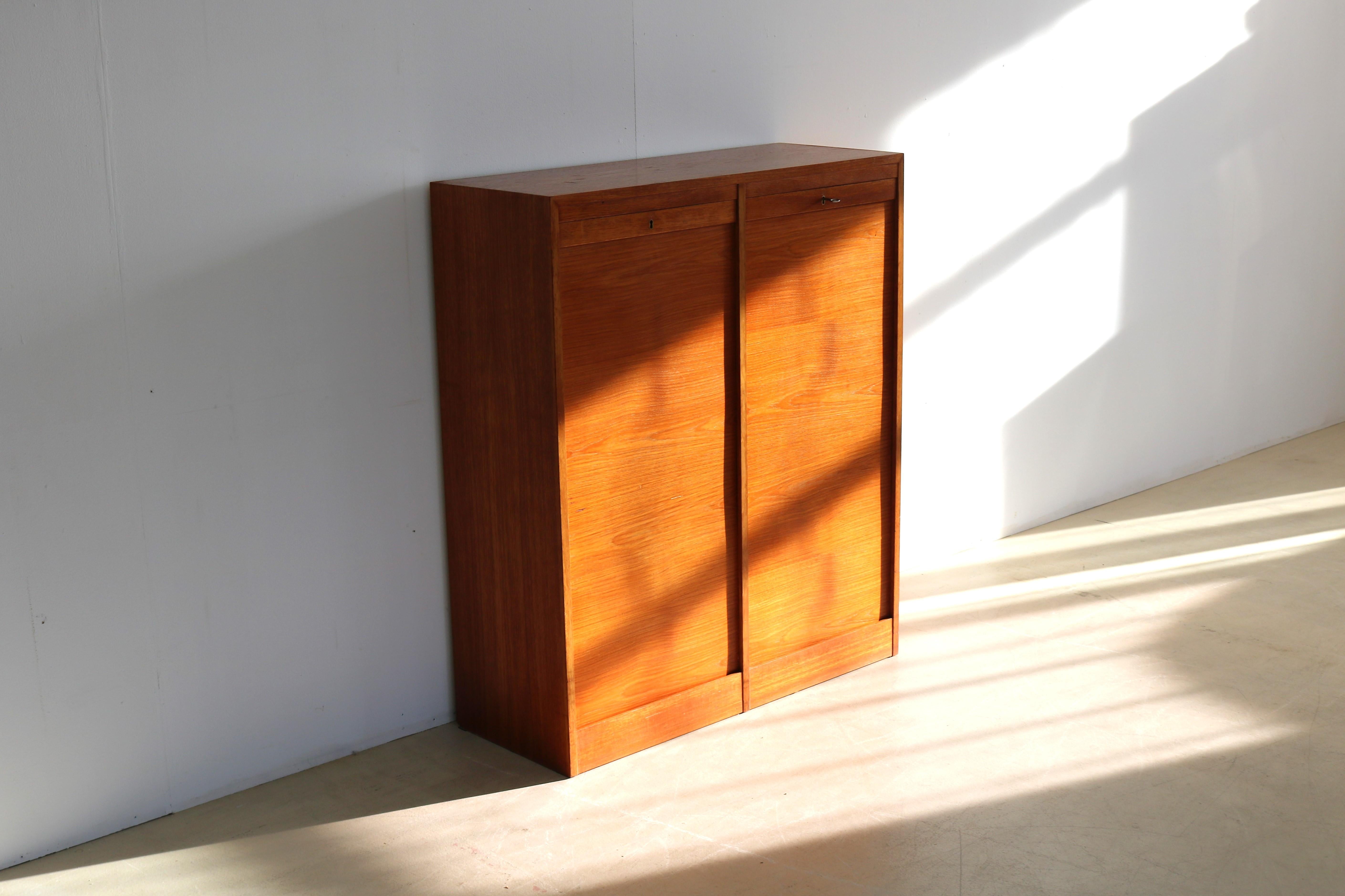 Mid-20th Century Vintage Double Filing Cabinet Cabinet Teak 60s Danish