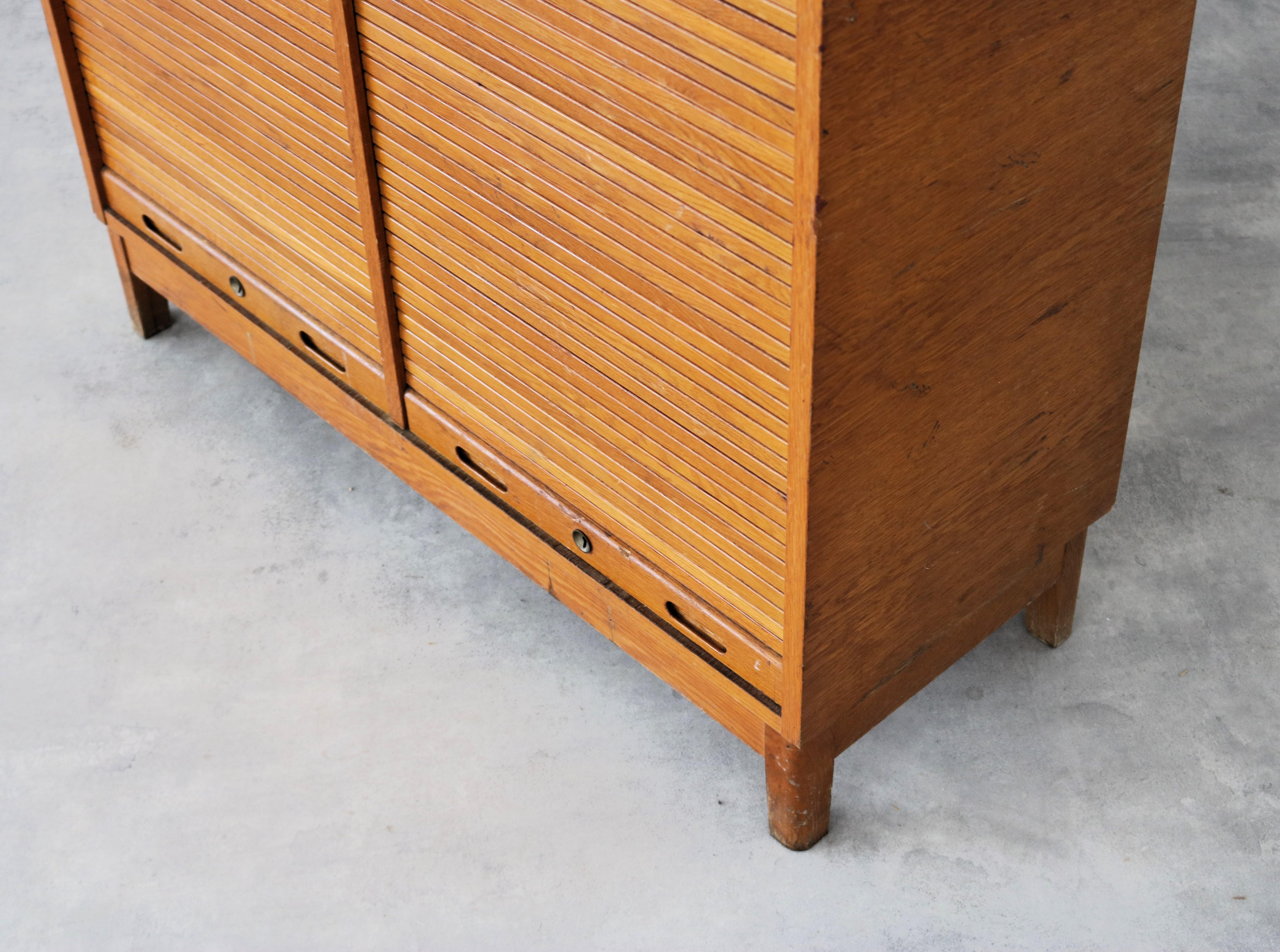 vintage double filing cabinet  cupboard  1950s  Swedish 3