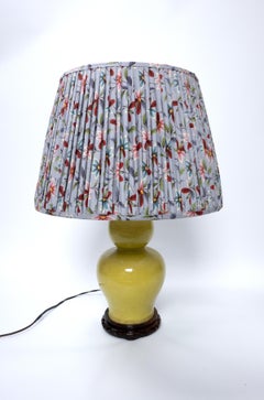 Large Chinese Double Gourd Ceramic Lamp