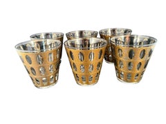 Vintage Double Old Fashioned Glasses by Culver, LTD in the 'Pisa' Pattern