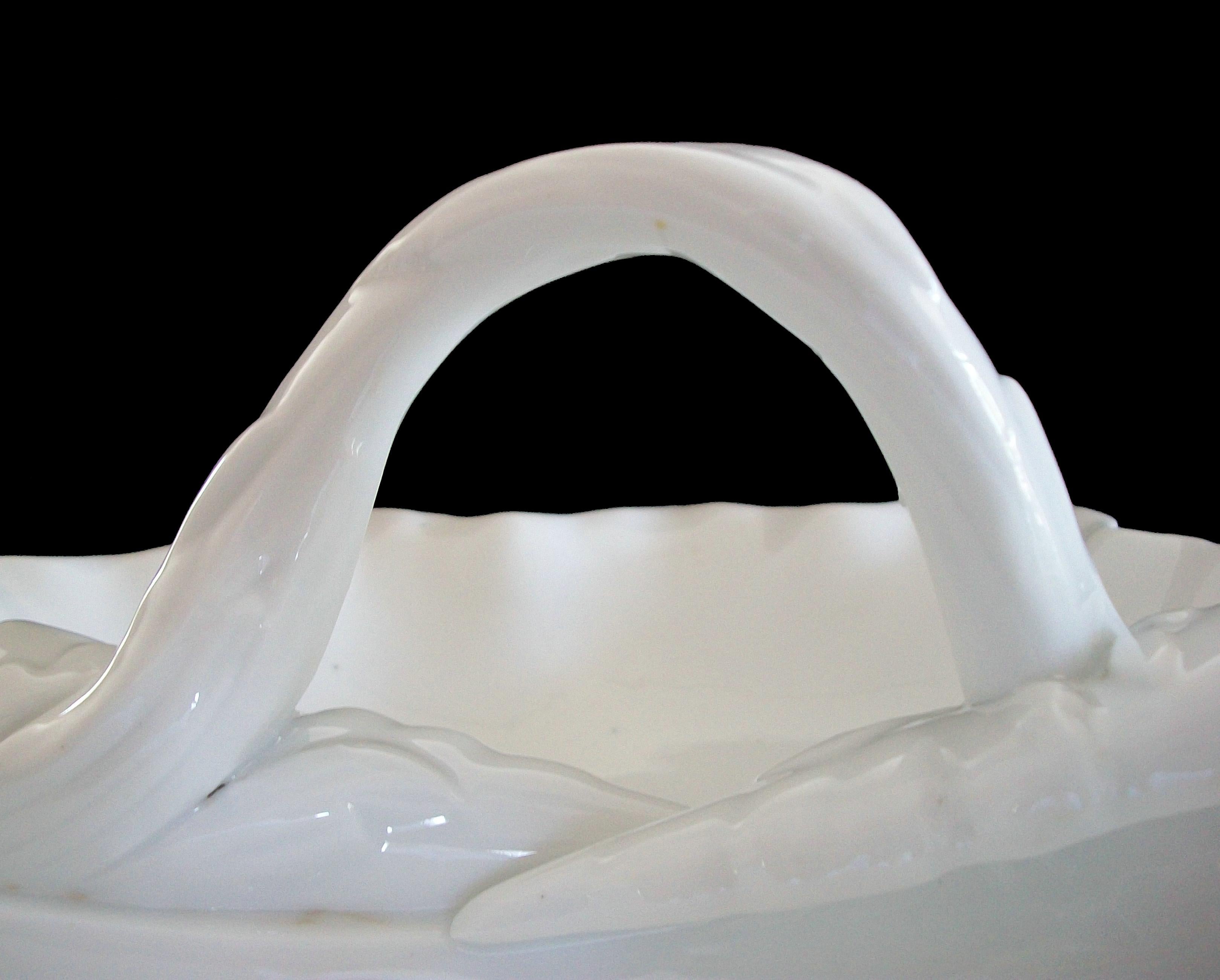 Vintage Double Shell Form glasierten Eisenstein servieren Dish - K.K. - 20. im Angebot 10