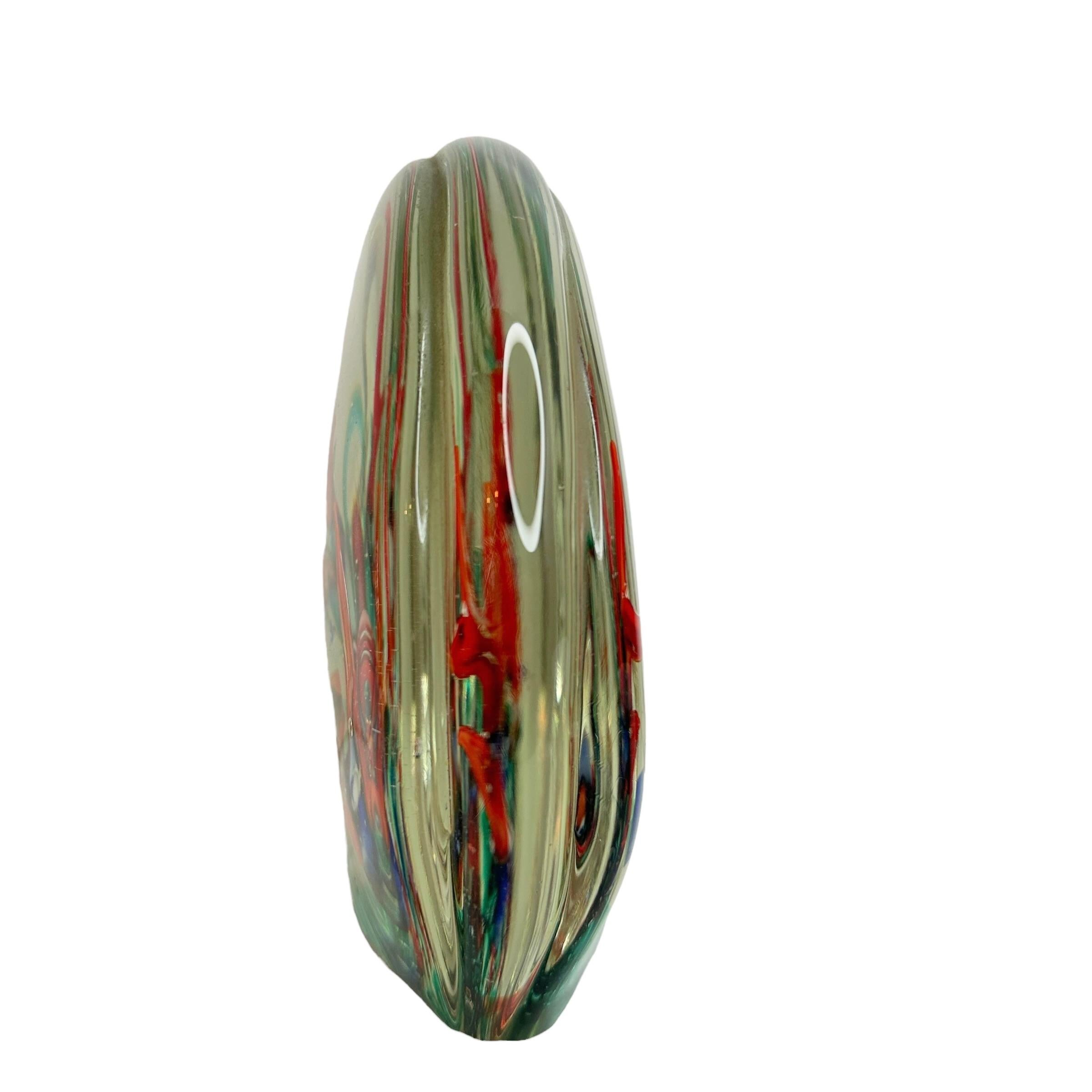 Doppelseitige Vintage-Aquarium-Skulptur mit zwei Fischen, Murano, Italien, 1970er Jahre im Zustand „Gut“ im Angebot in Nuernberg, DE