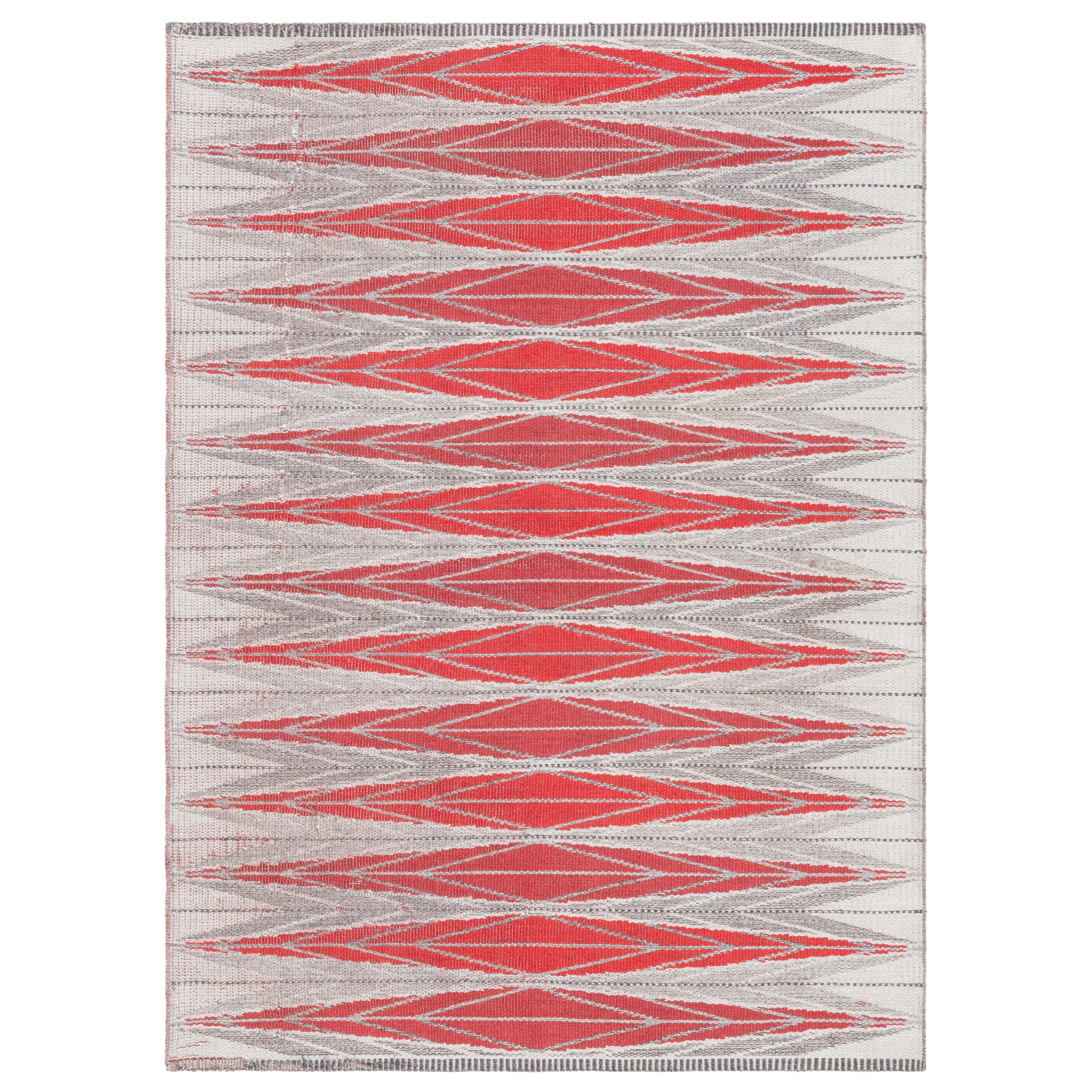 Tapis suédois à tissage plat double face Doris Leslie Blau en vente