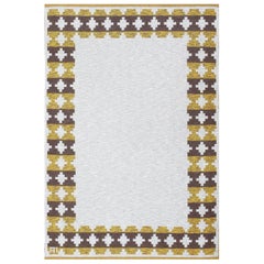Vintage Double Sided Swedish Kilim Rug. Size: 4 ft 6 in x 6 ft 8 in