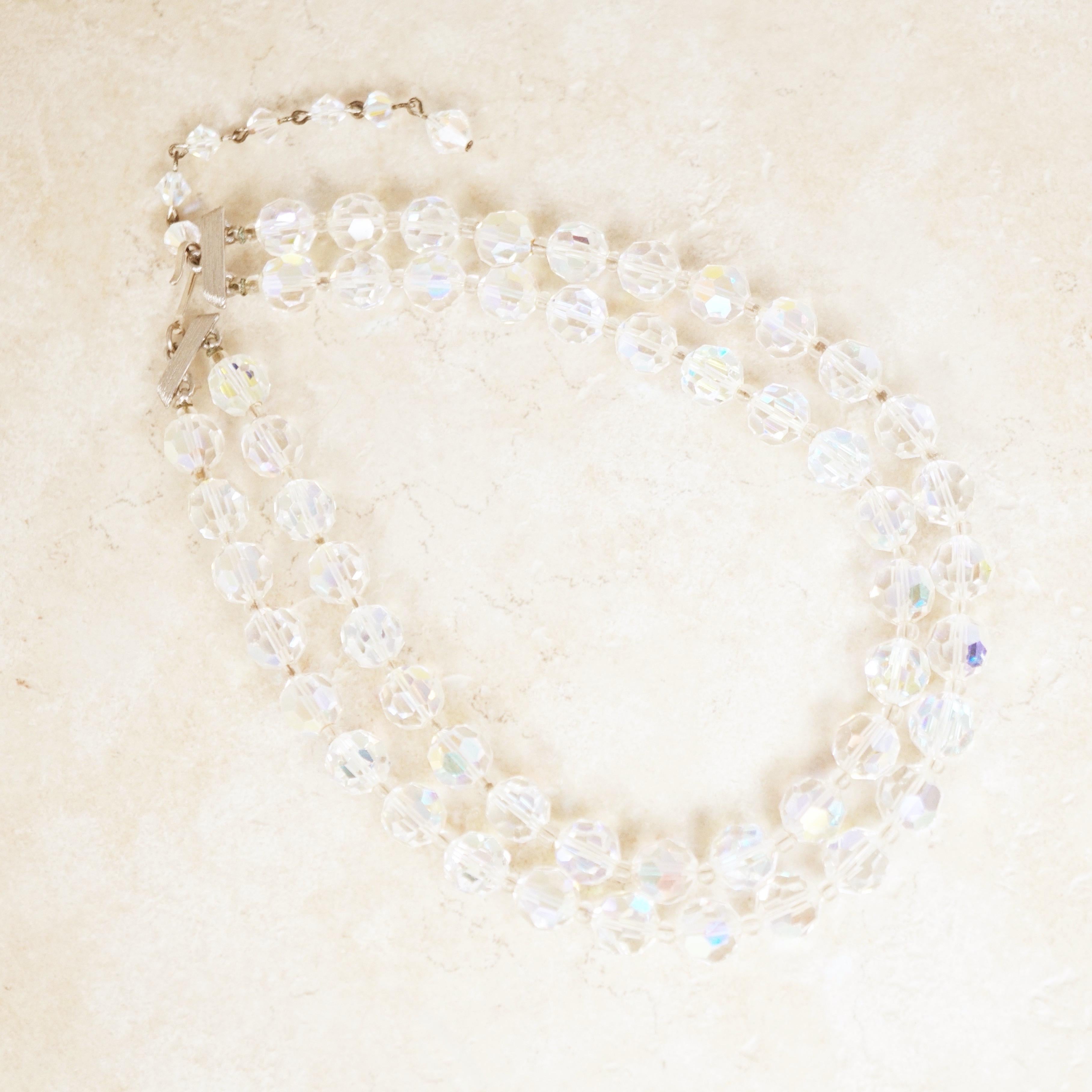 vintage aurora borealis necklace