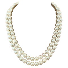 Vintage Double Stranded Pearl Necklace