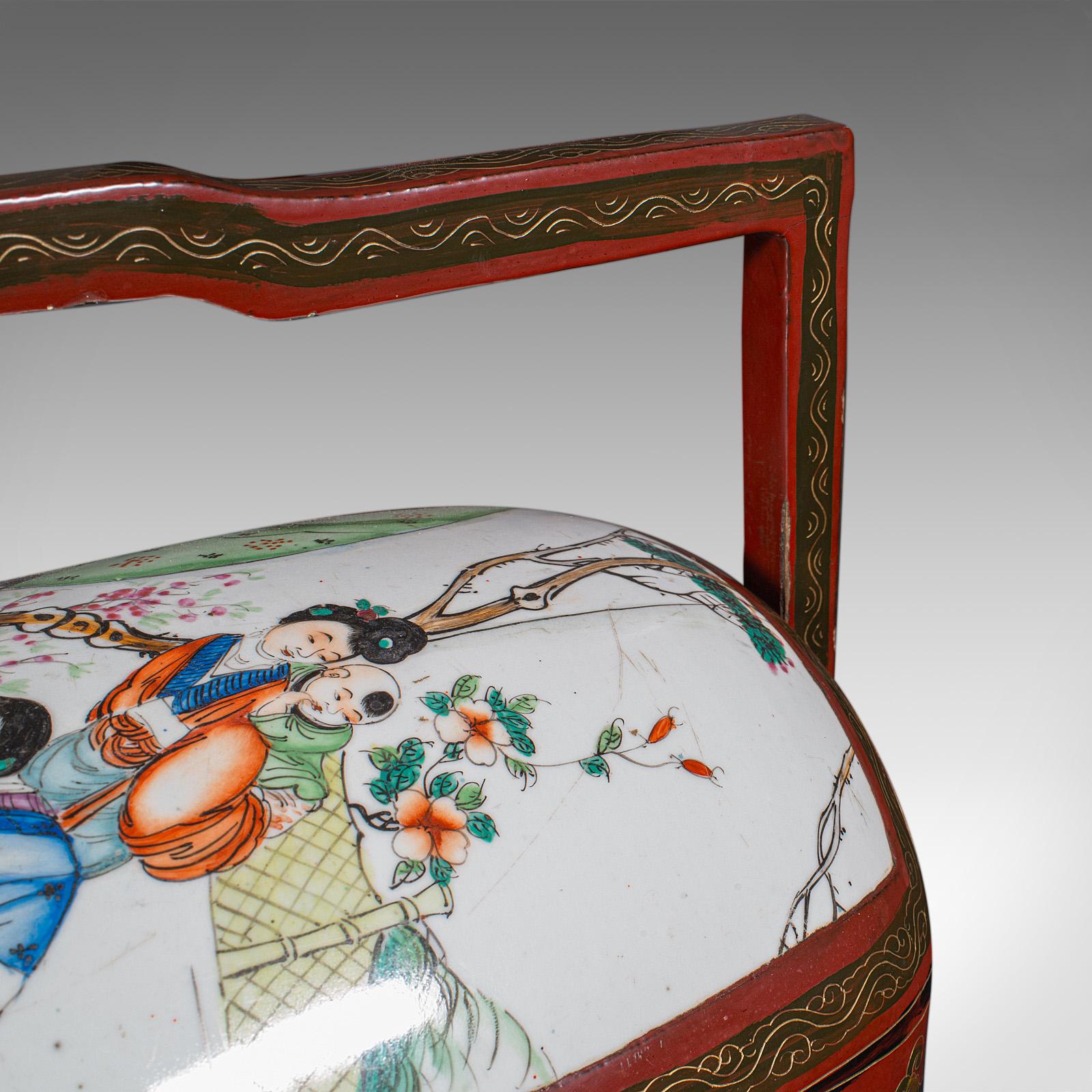 Coffre Dowry oriental, boîte gigogne, céramique, art déco, rangement, vers 1930 en vente 1