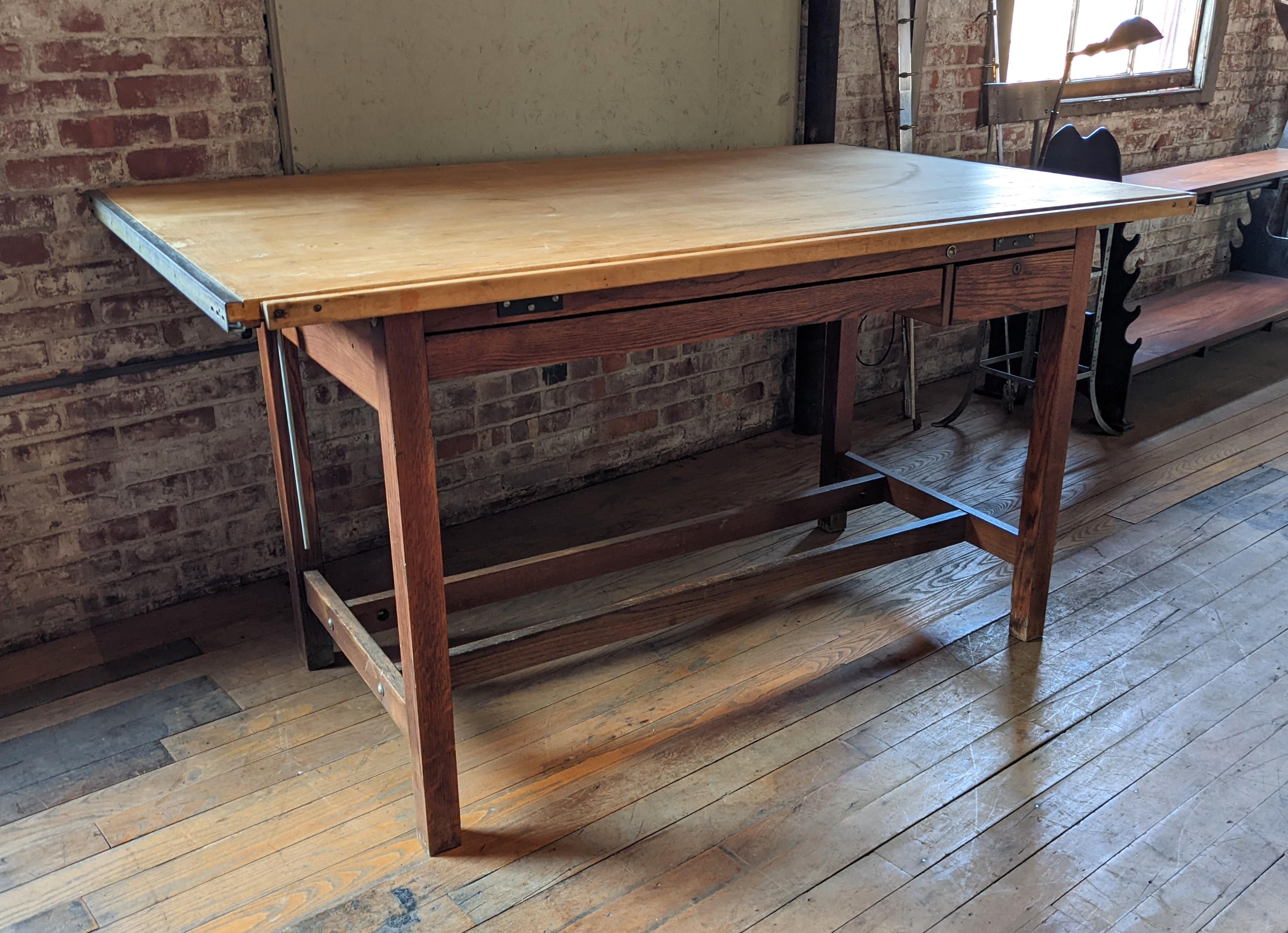 American Vintage Drafting Table / Desk For Sale
