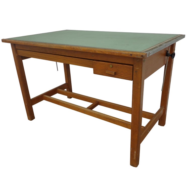 Vintage Drafting Table Standing Desk at 1stDibs