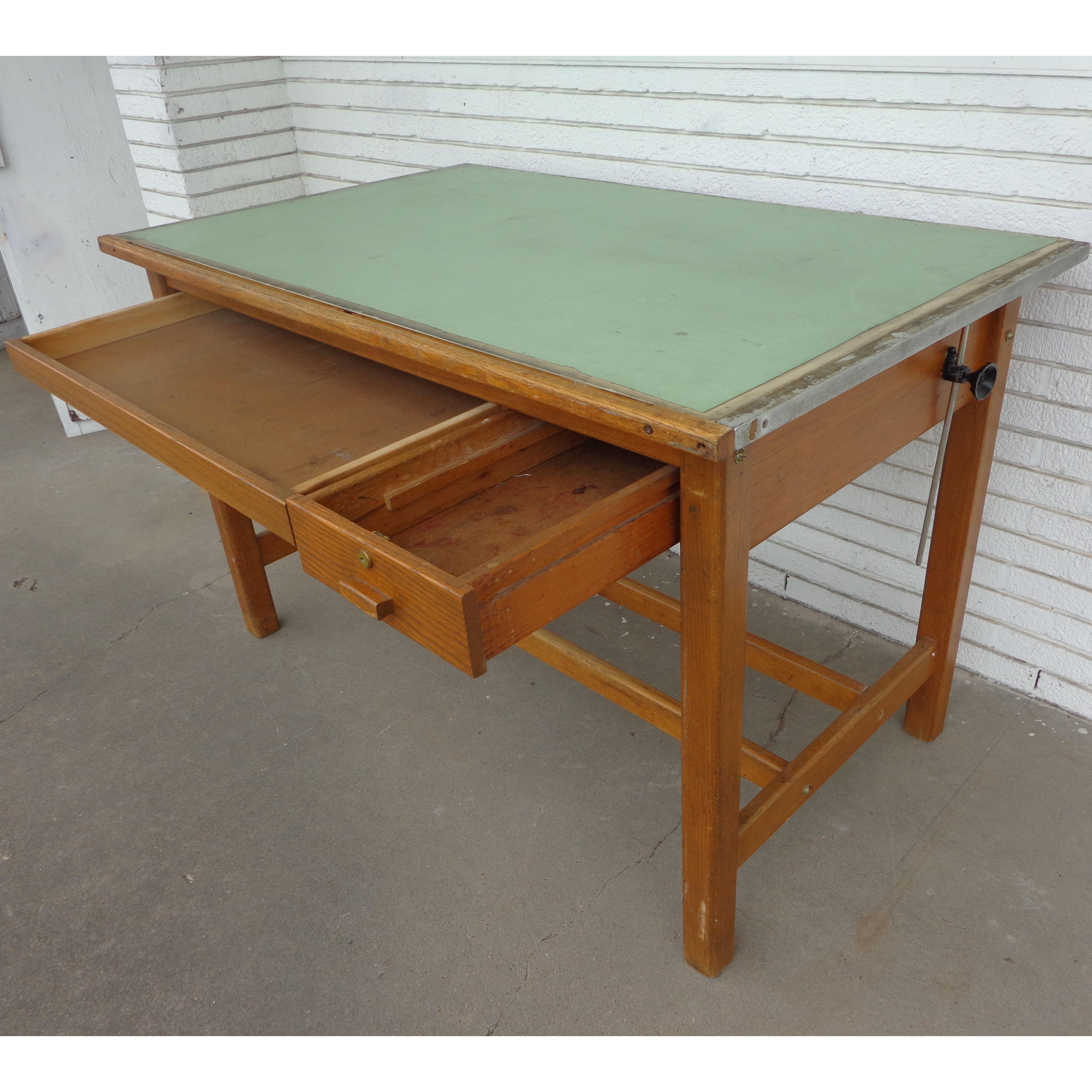 Vintage Drafting Table Standing Desk In Good Condition In Pasadena, TX