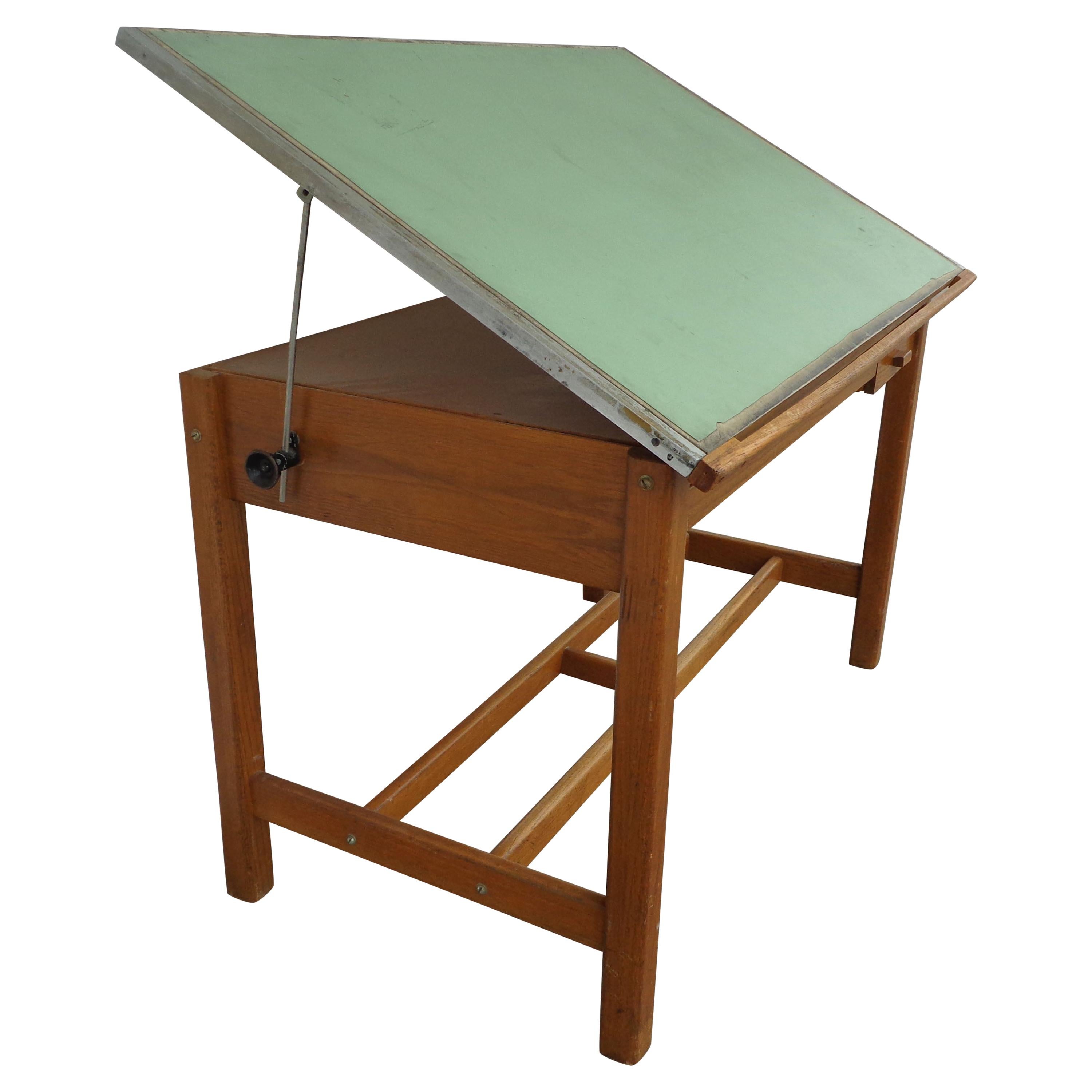 Vintage Drafting Table Standing Desk