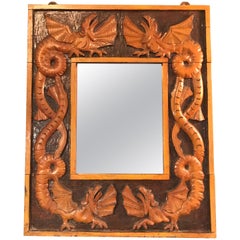 Vintage Dragon Mirror from the Midcentury