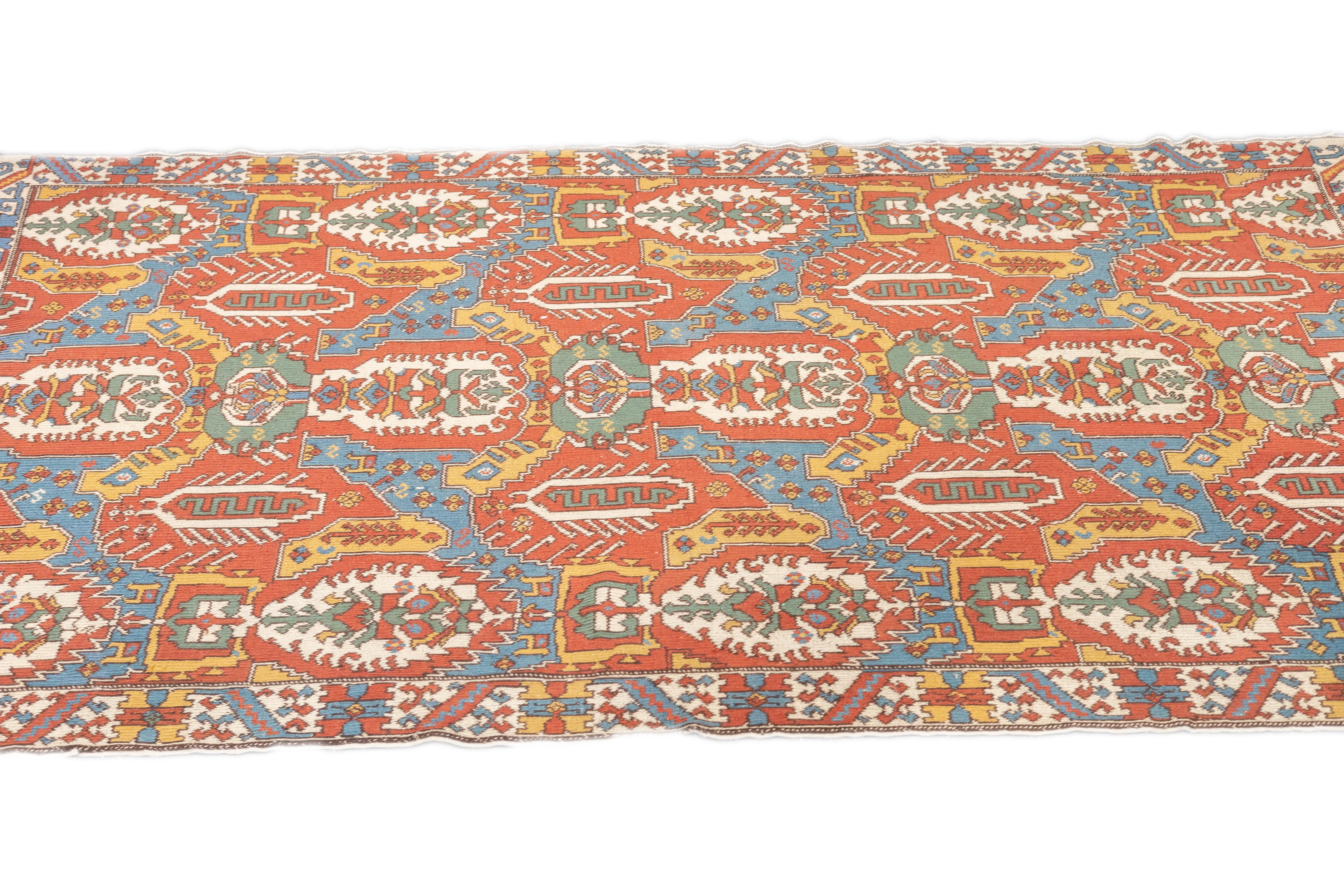 Vintage Drachen-Sumak-Teppich 4'11'' x 8'2'' im Angebot 2