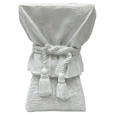 John Dickinson Plaster Draped Side Table with Ropes For Sale at 1stDibs