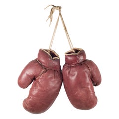 Vintage Draper Maynard Leather Boxing Gloves, circa 1920-1930