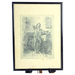 Disegno d'epoca da parete, Cecoslovacchia