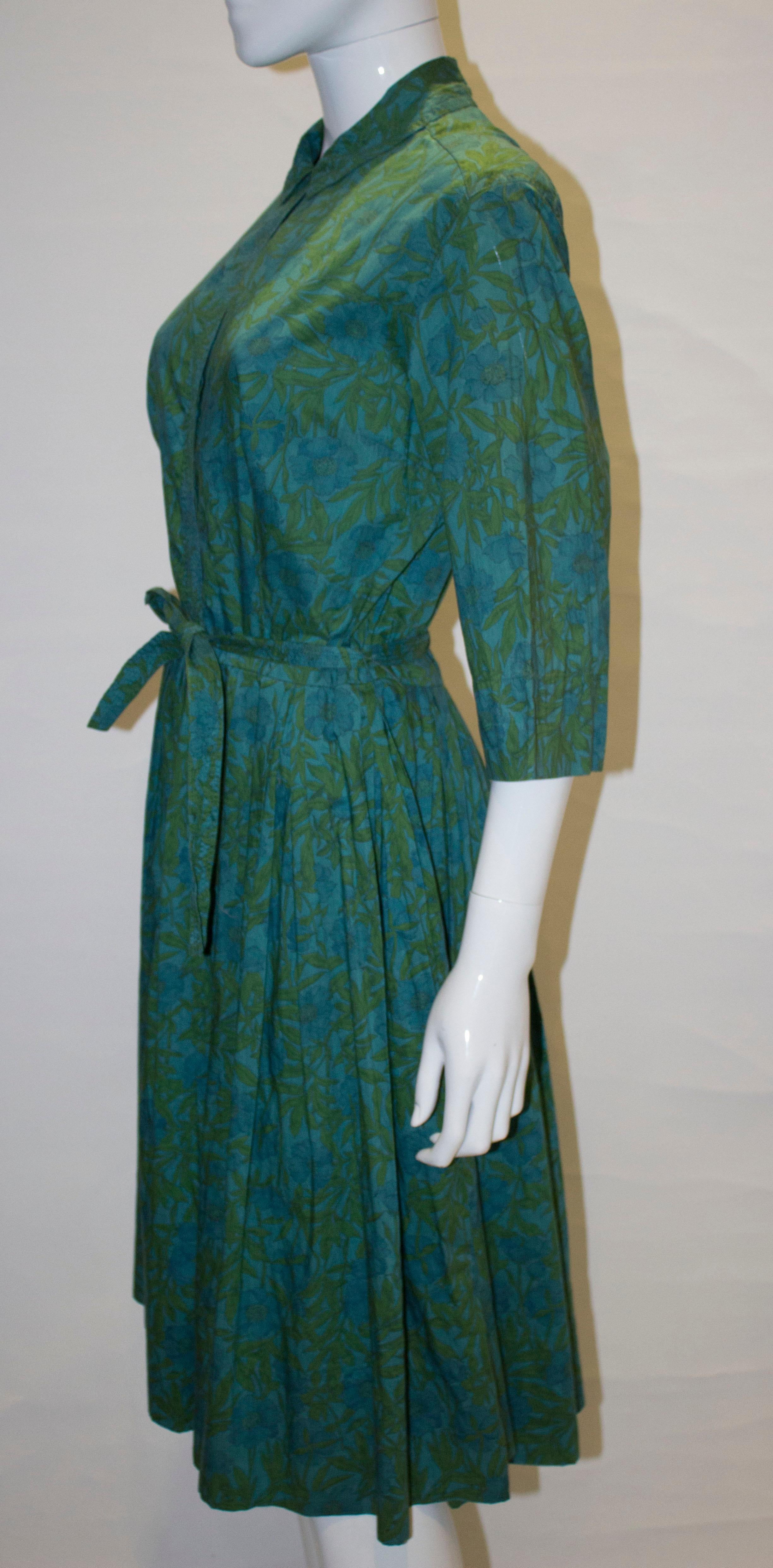 Blue Vintage Dress by Best and Co, 5th Avenue For Sale