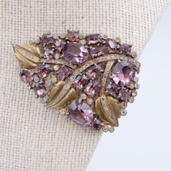 Vintage Dress Clip Brooch 1940s