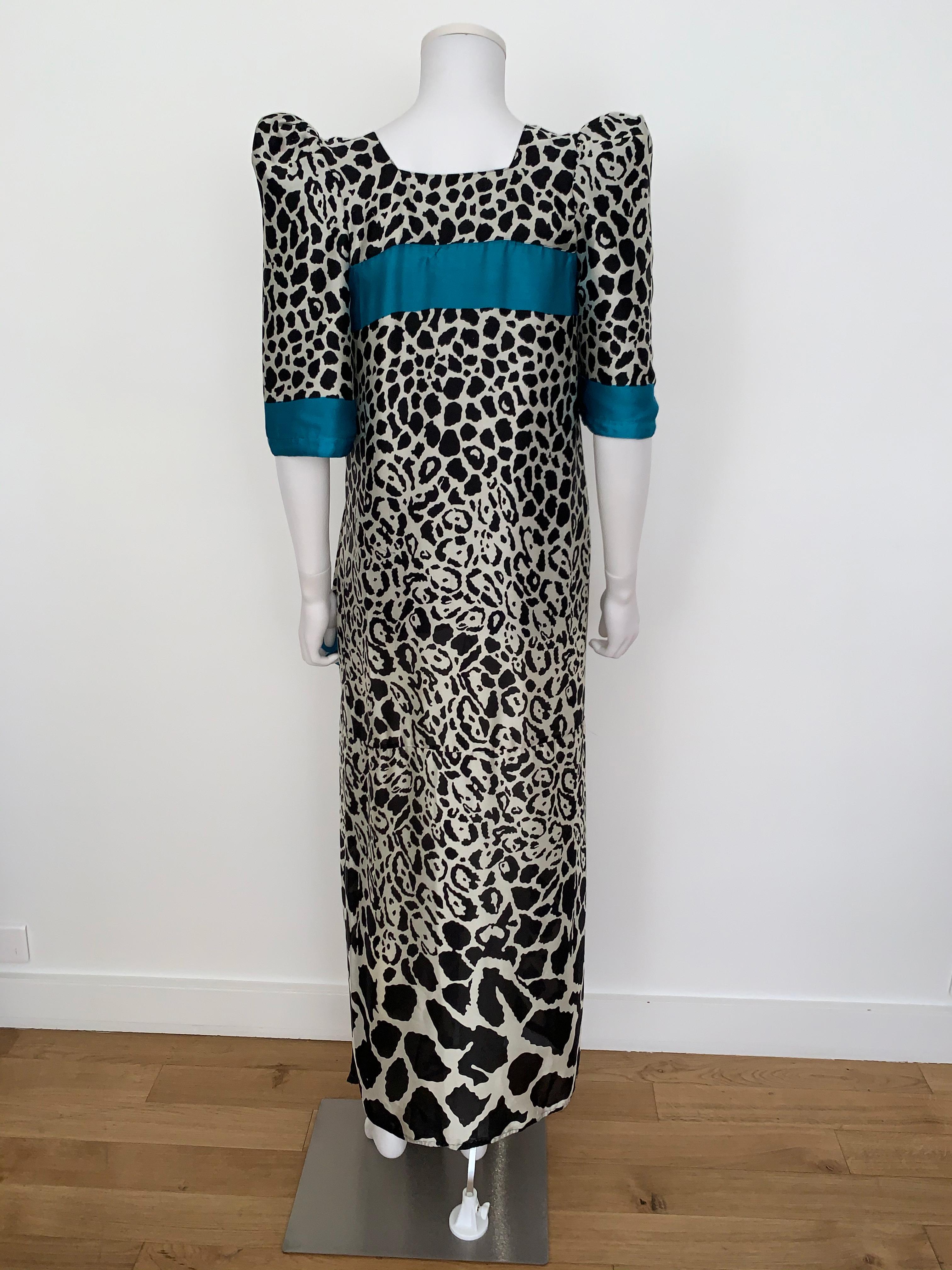 Women's Vintage Dress Haut Couture Silk  For Sale